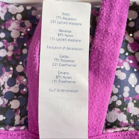 Ivivva By Lululemon Rhythmic Complete Focus Reversible Sports Bra Size 10 - Picture 7 of 9